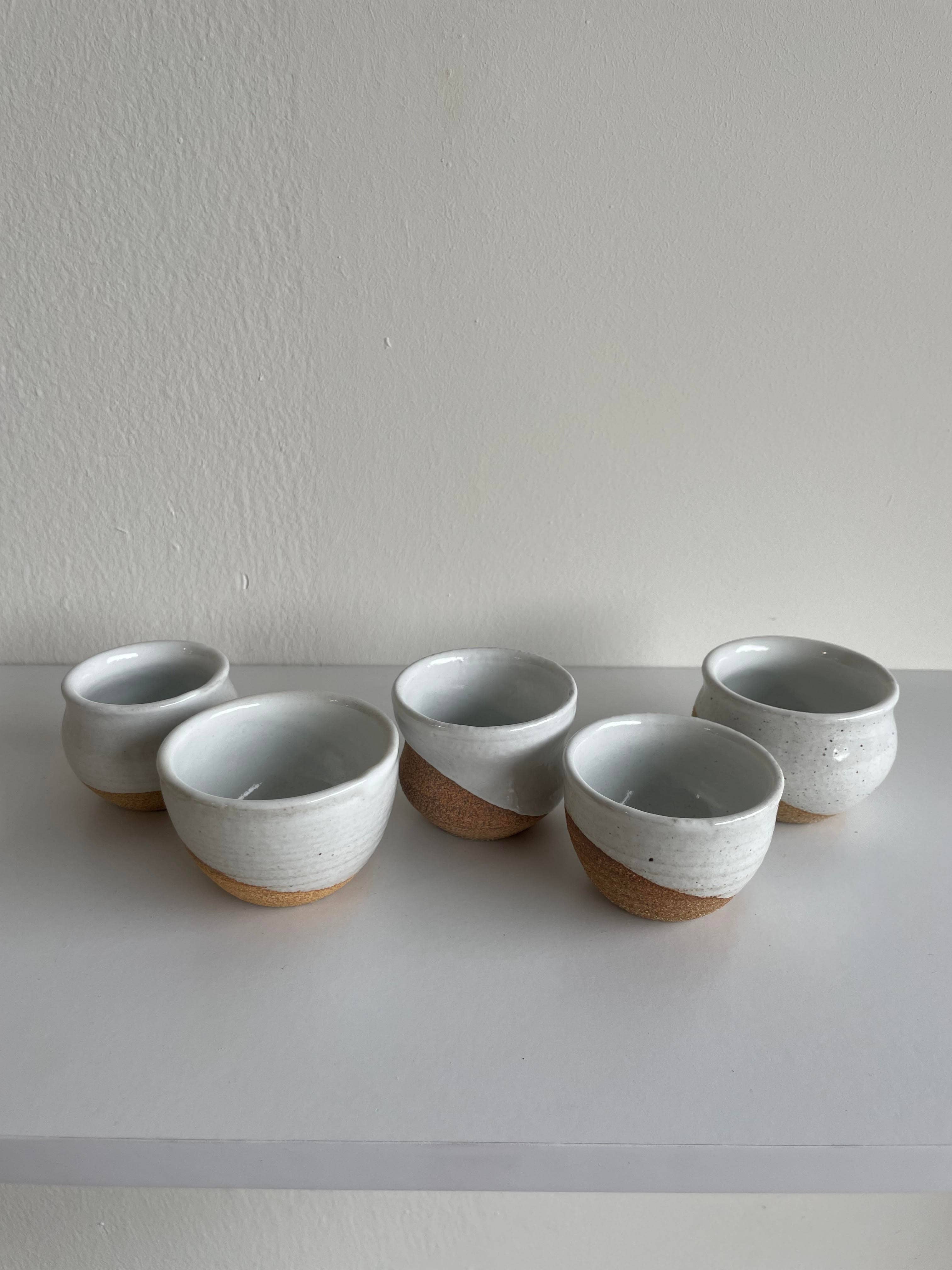 Sara Pilchman Ceramics - Wholesale Condiment/Dip Bowl - White Tiny Bowls--Overstock1
