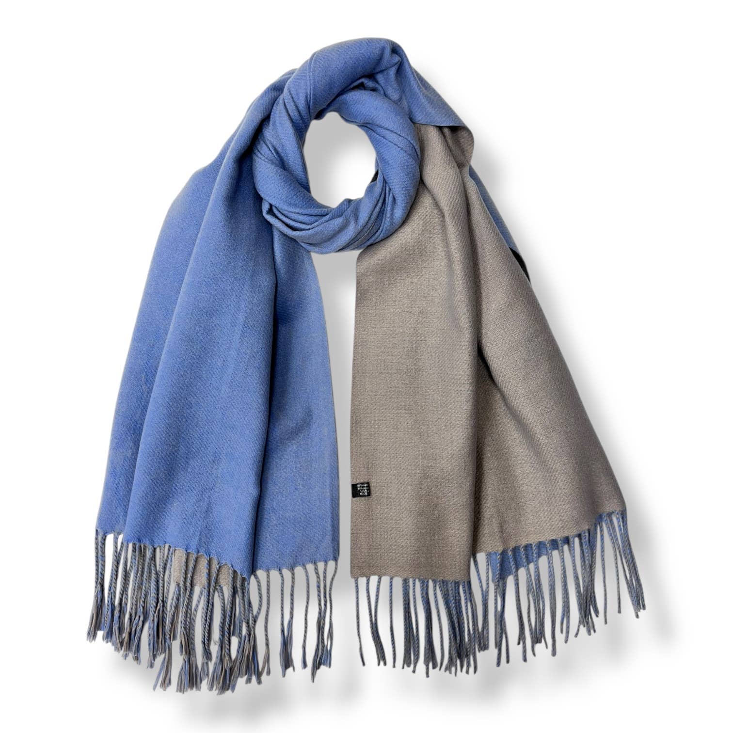 London Scarves - Vente Écharpe – femme - Écharpe réversible unie bicolore en mélange cachemire27