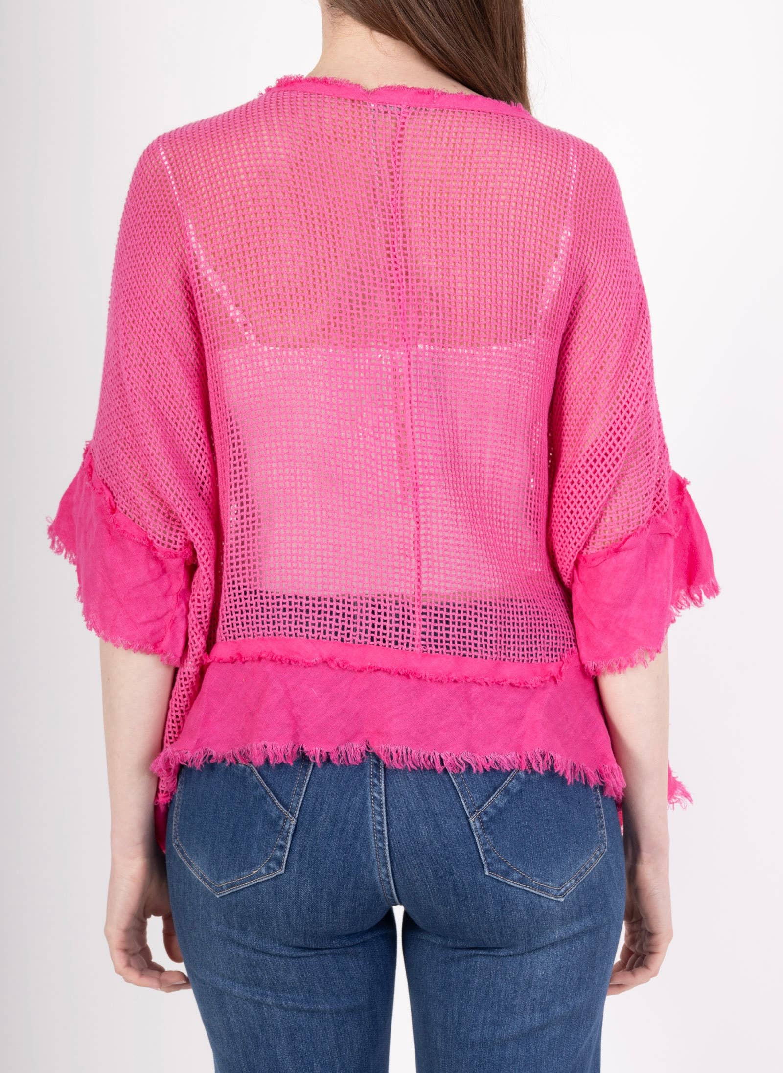 LINEN & COTTON HOUSE – Großhandel Bluse – Damen – TOP AUS BAUMWOLLSTRICK 23911 100 % BAUMWOLLE24