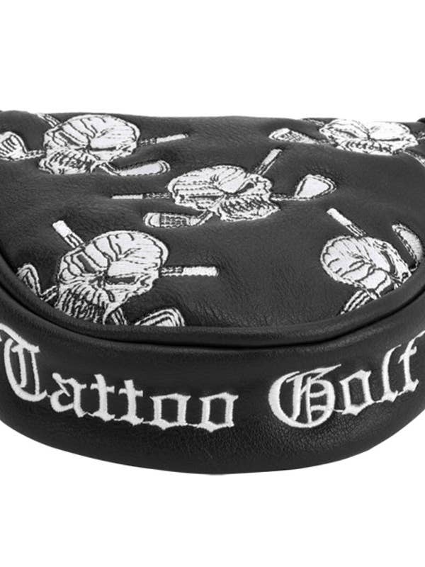 Dancing Skulls Putter Cover - Two Ball / Mallet Style for wholesale by Tattoo Golf Clothing