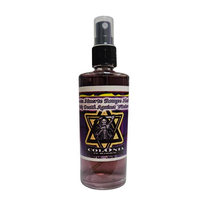 Holy Death Against Witchcraft Cologne / Santa Muerte Contra for wholesale by Botanica Luz Del Dia Inc