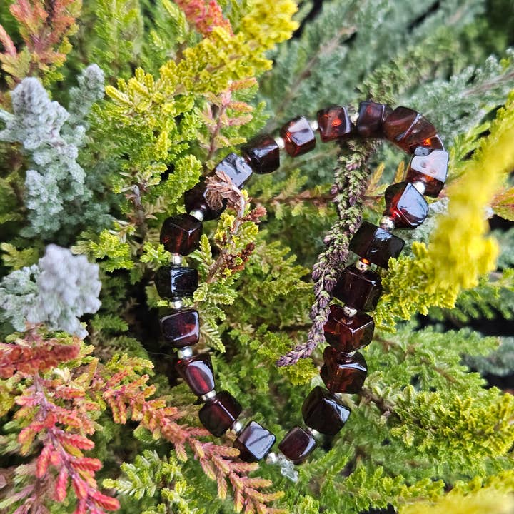 AmberLithuania - Wholesale Beaded Bracelet - Chery amber real helaling gemstone elastic everyday bracelet5