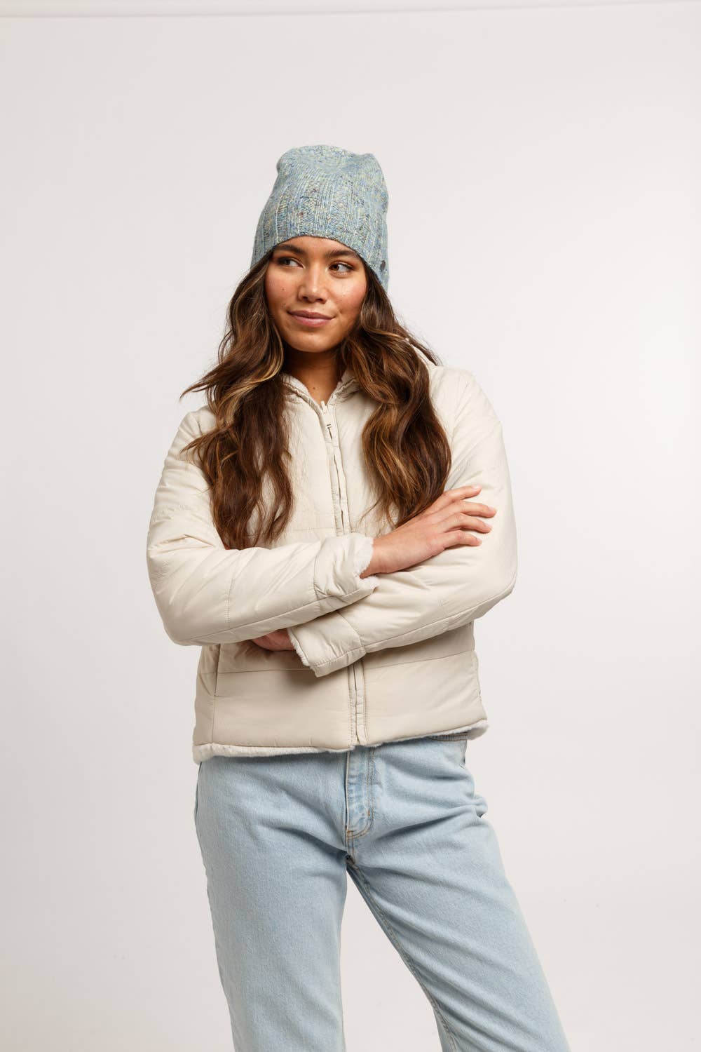 FRAAS - The Scarf Company - Wholesale Beanie - Women's - Tweedy Lurex Beanie3