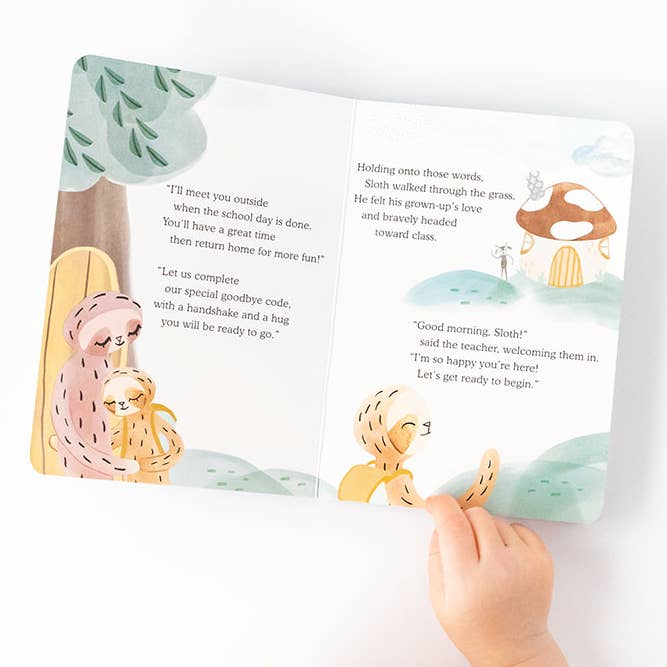 Slumberkins Inc. - Wholesale Stuffed/Plush Toy - Kids & Baby - Sloth's Routines Plush Snuggler Set - with 2 books!6