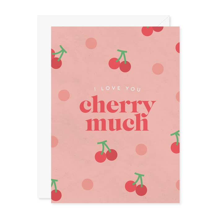 Ich liebe dich Cherry Much Grußkarte für den Großhandel von Carmela & Co.