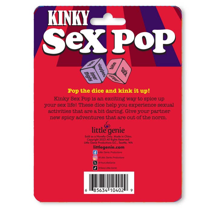 Little Genie Productions - Wholesale Sex Toy - Kinky Sex Pop- Popping Dice Game