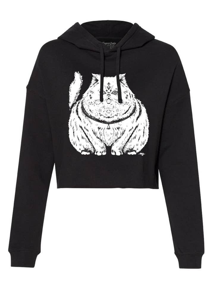 Plump Cat · Cropped Hoodie for wholesale by Fingers Duke