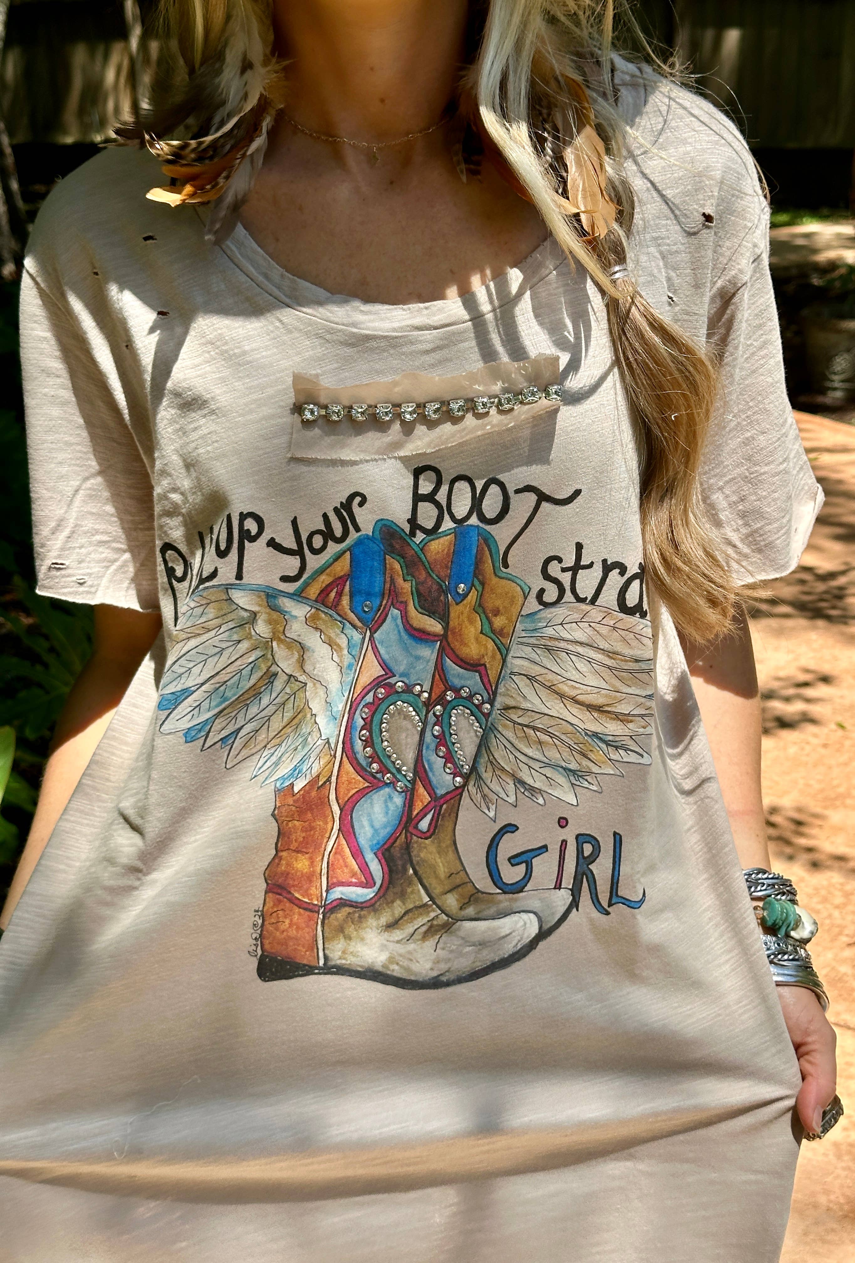 A Rare Bird Shop - Vente T-shirt sérigraphié – femme - Remettez votre chemise en lambeaux Bootstraps3