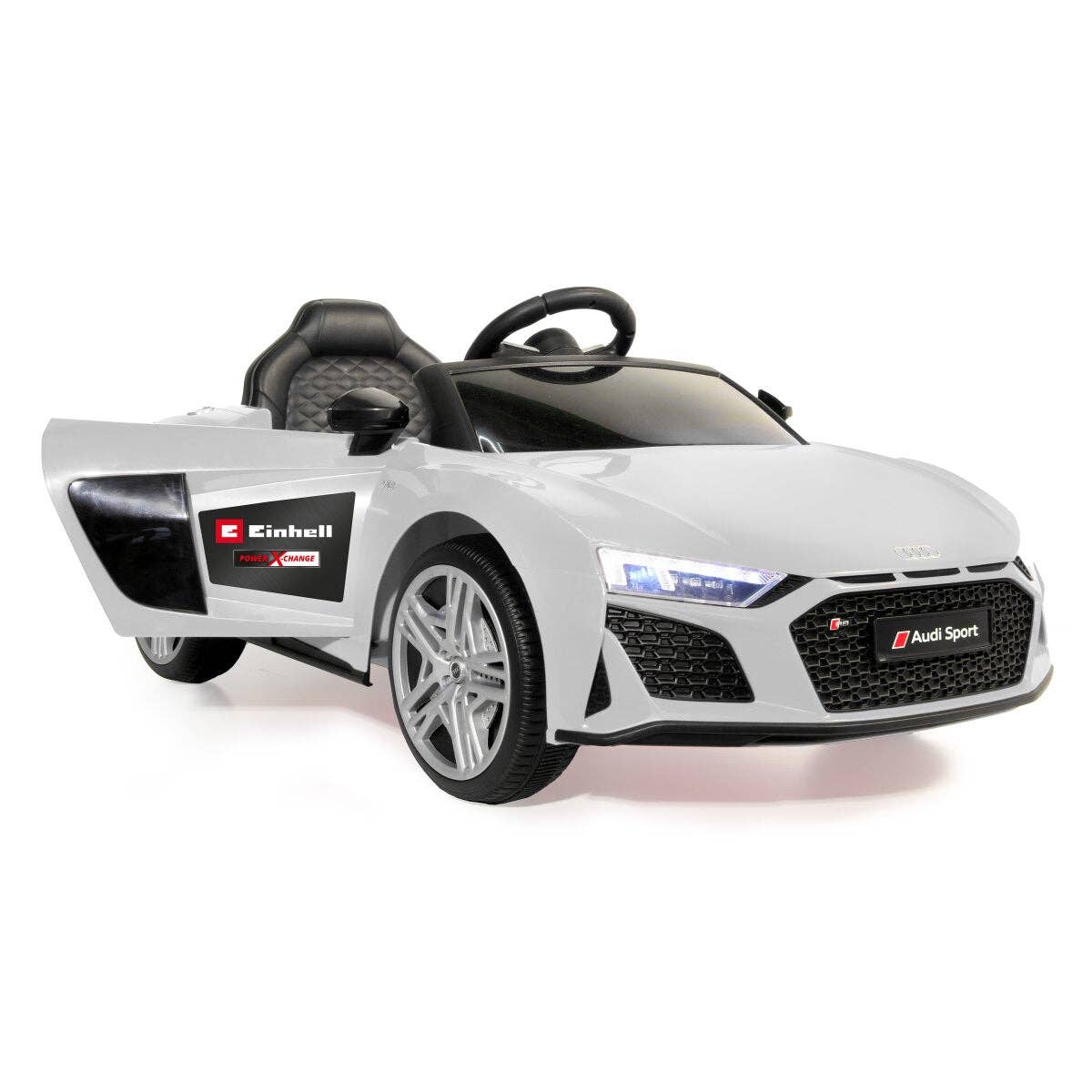 mhw24 - Wholesale Toy Car/Truck - Kids - Ride-on Audi R8 Spyder 18V white Einhell Power X-Change including starter kit5