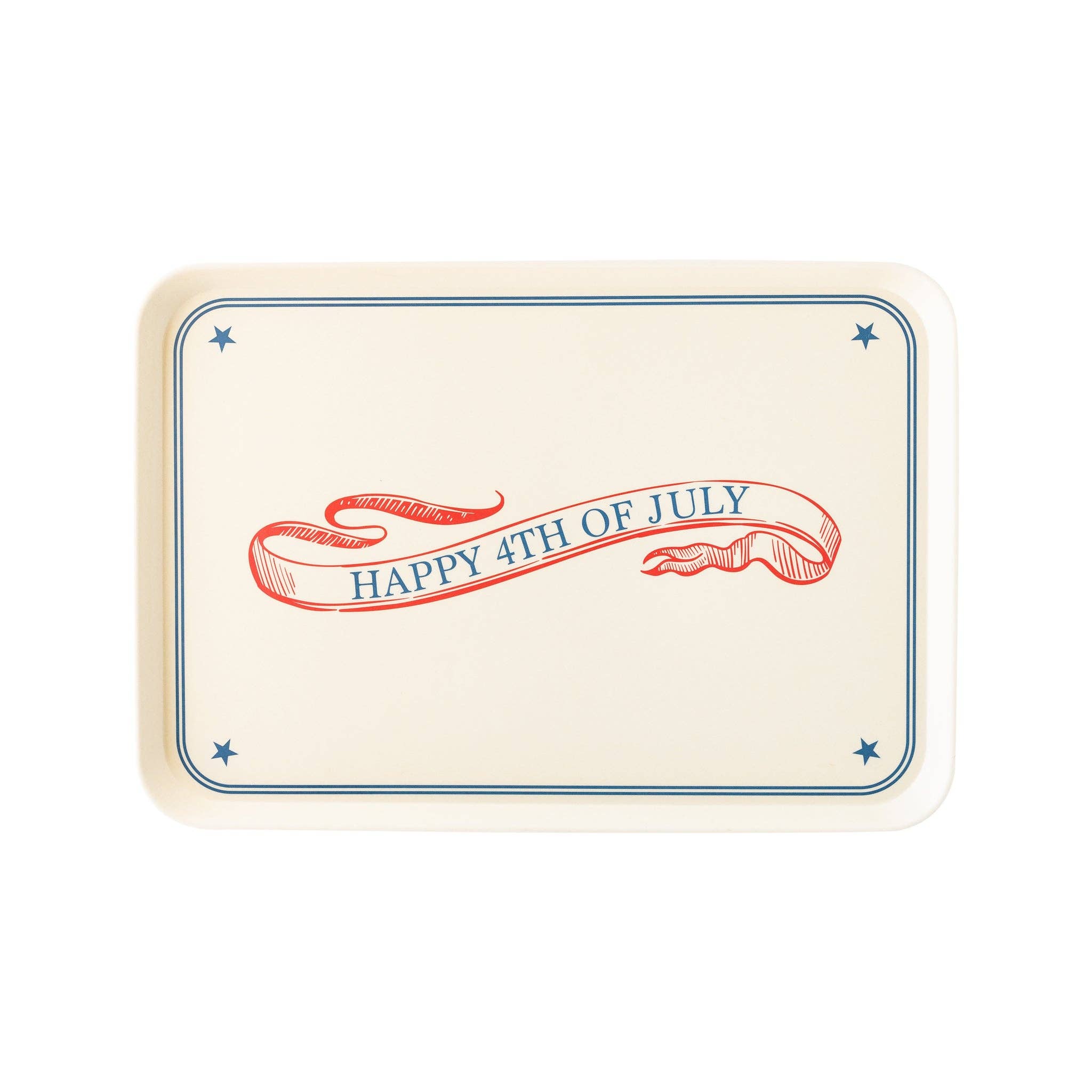 My Mind’s Eye - Wholesale Serving Tray - SSP922 - Happy 4th of July Reusable Bamboo Serving Tray1