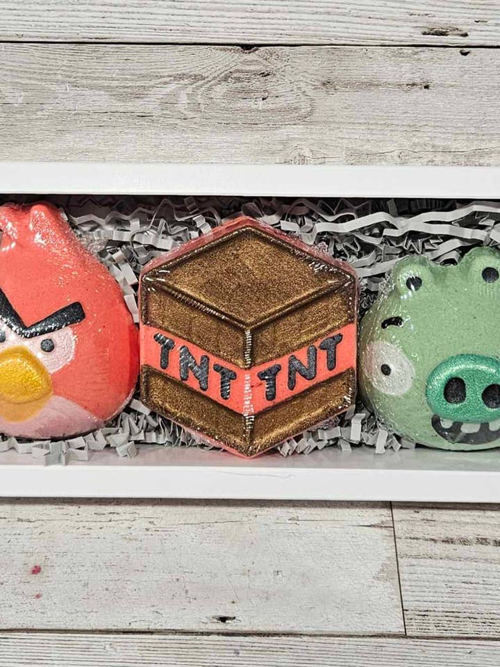 Angry Birdie Badebombe Geschenkset für den Großhandel von The Soap Sisters