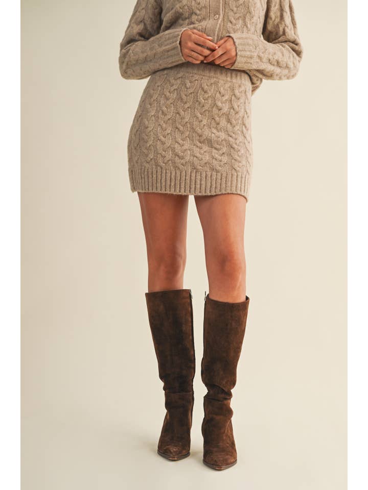 Mustard Seed - Wholesale Skirt - Women's - CABLE SWEATER SKIRT7