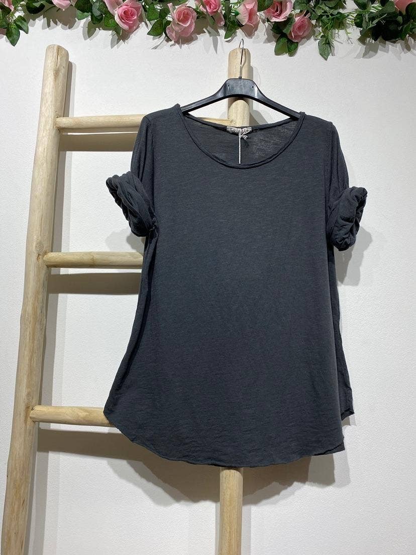 LINEN & COTTON HOUSE - Wholesale T-shirt (Zonder tekening) - Dames - 8008 basic katoenen T-shirt17