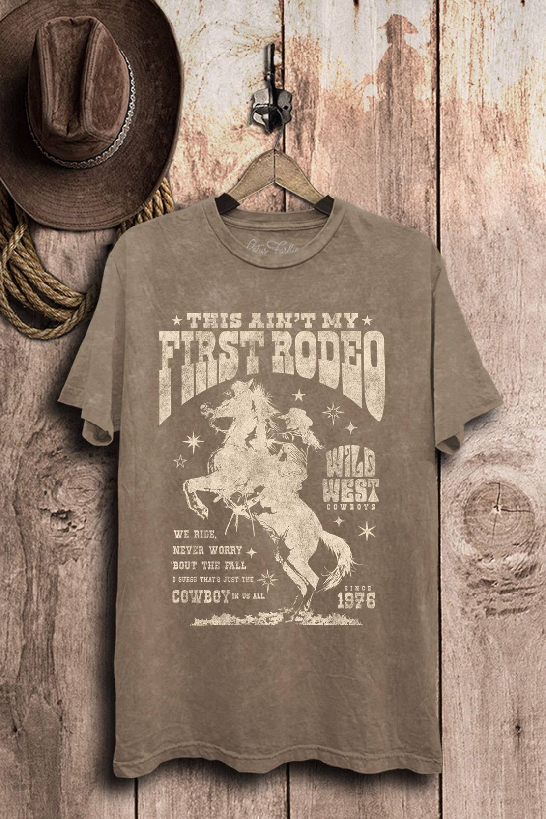 Lotus Fashion Collection - Wholesale Screen Printed T-Shirt - Women's - This Aint My First Rodeo Graphic Top8