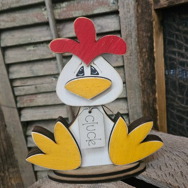 Handmade 7" Critter Chicken for wholesale by TCW