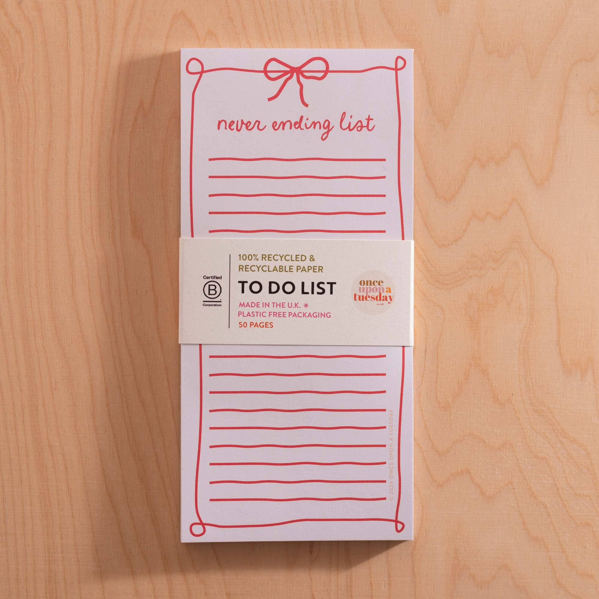 Good Tuesday (Once Upon a Tuesday) - Wholesale Notepad - To Do List Pad | Never Ending5
