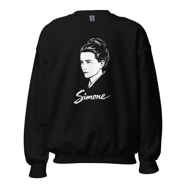 Simone de Beauvoir - Sudadera para venta al por mayor de The Philosopher's Shirt