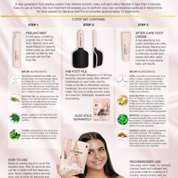 STARSKIN - Vendita all'ingrosso Crema piedi - Starskin® VIP Fab Feet Fast™ Trattamento Esfoliante Piedi