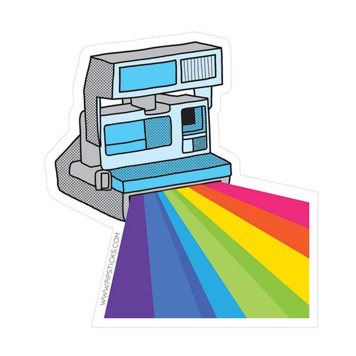 Adhesivo de vinilo Rainbow Camera para venta al por mayor de Pipsticks