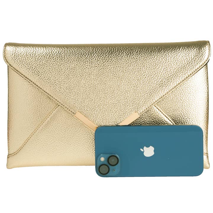 JNBFASHION.COM - Wholesale Clutch Bag - Women's - Faux Leather Envelope Clutch Purse