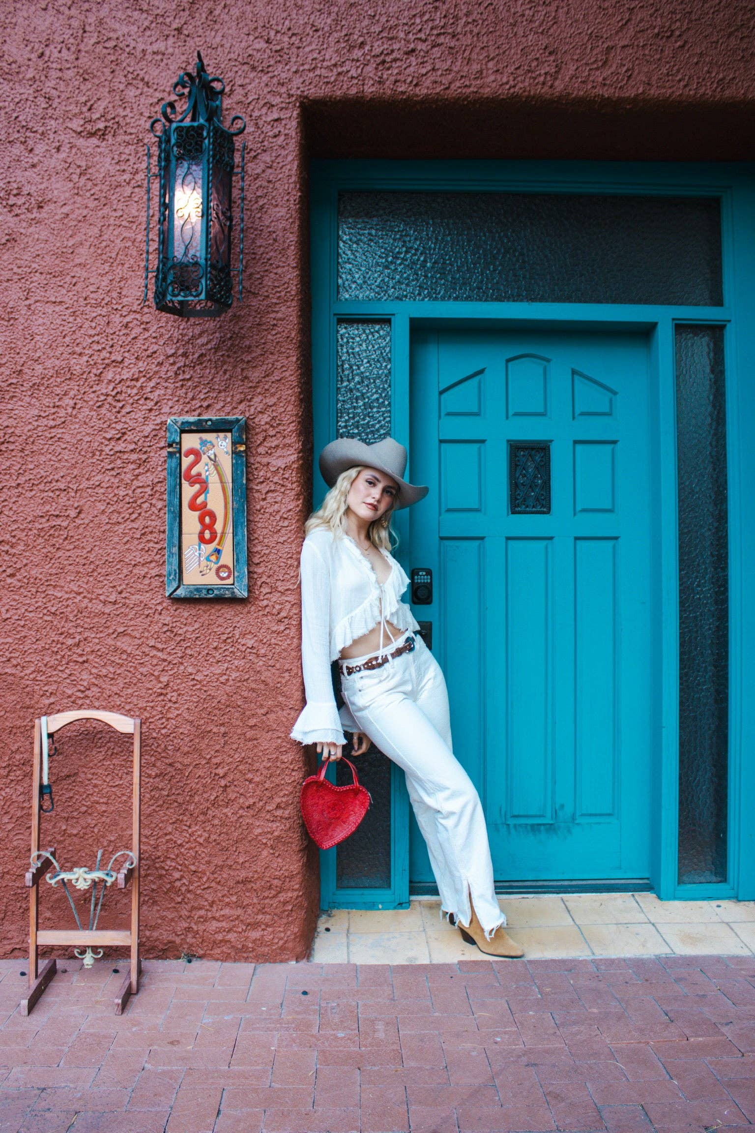 Adela Artisan Made LLC - Wholesale Crossbody Bag - Women's - Red Heart Leather Purse17