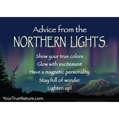 Advice from the Northern Lights Jumbo Magnet for wholesale by Advice for Life by Your True Nature