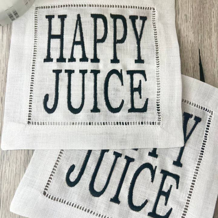 HAPPY JUICE Cocktail Napkin Set for wholesale by Remington Piper Designs