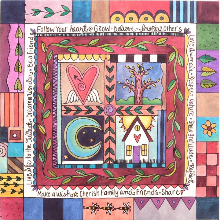 "Quilter’s Dream" Stretched Canvas Wall Art for wholesale by Sticks