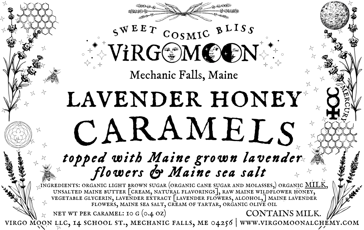 Virgo Moon - Wholesale Caramel - Lavender Honey Caramels (Bulk)3