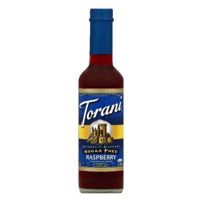 Torani Sugar Free Raspberry Flavoring Syrup, 12.7 OZ (Pack of 4) for wholesale by KeHE Distributors, LLC
