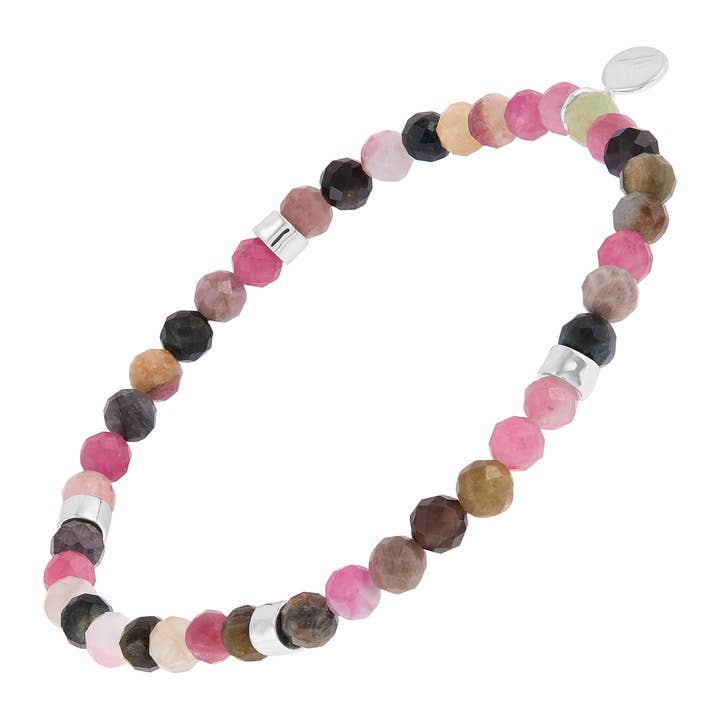 Silpada 'Berry Bright' Silver Tourmaline Stretch Bracelet for wholesale by Silpada