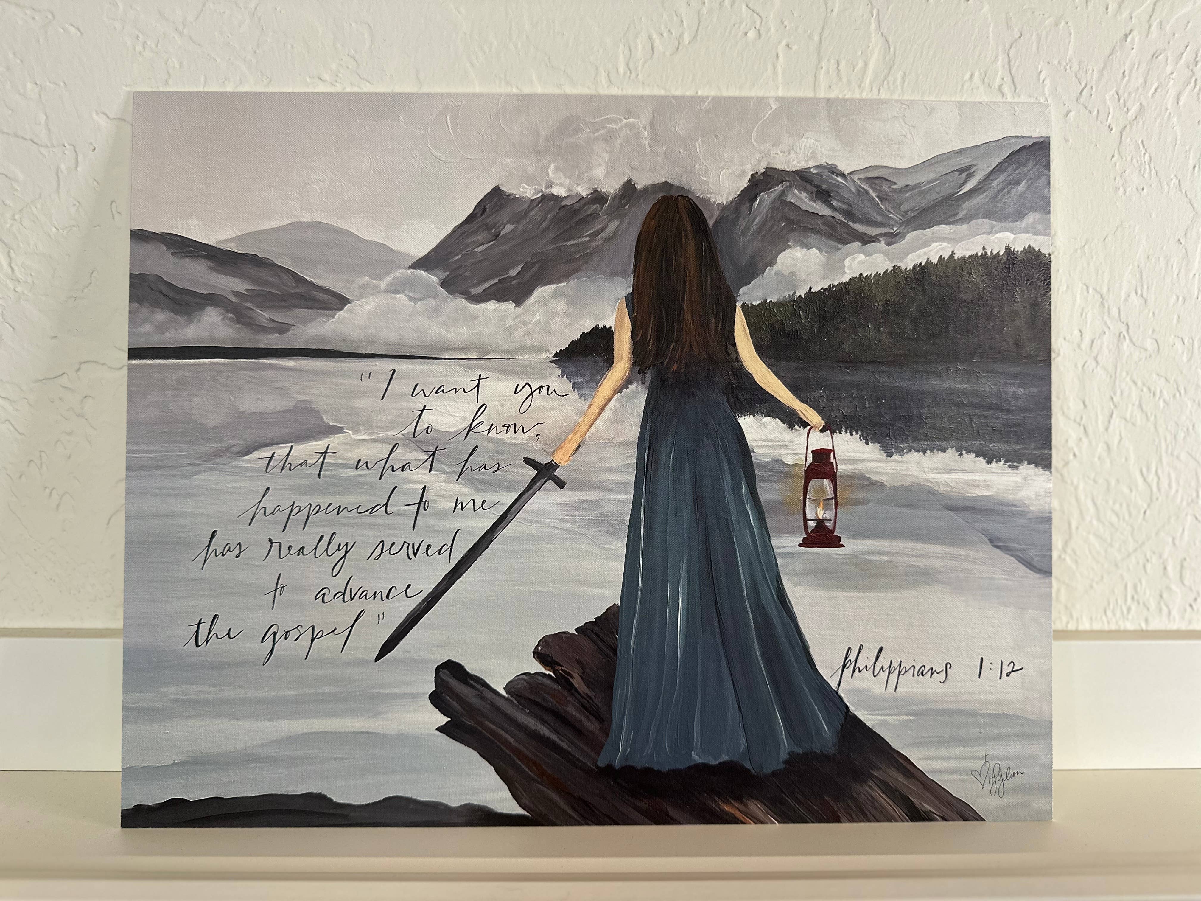 STORY DESIGNS - Wholesale Art Print - The Warrior - Wall Art Print 
• Christian Gift Decor4