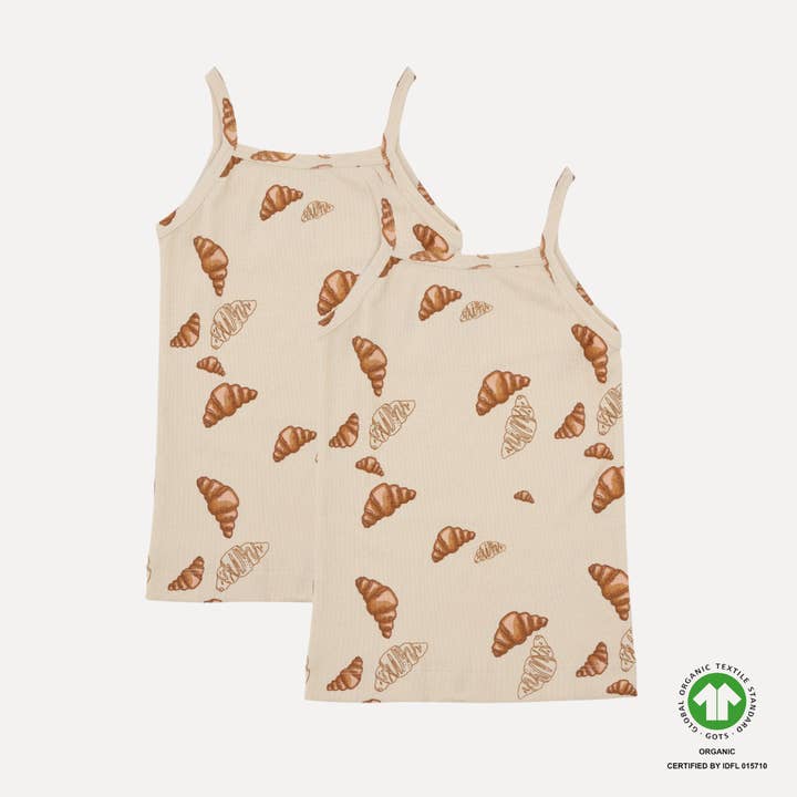 MAGGIE top, 2 pack - Croissant big print for wholesale by VACVAC studio