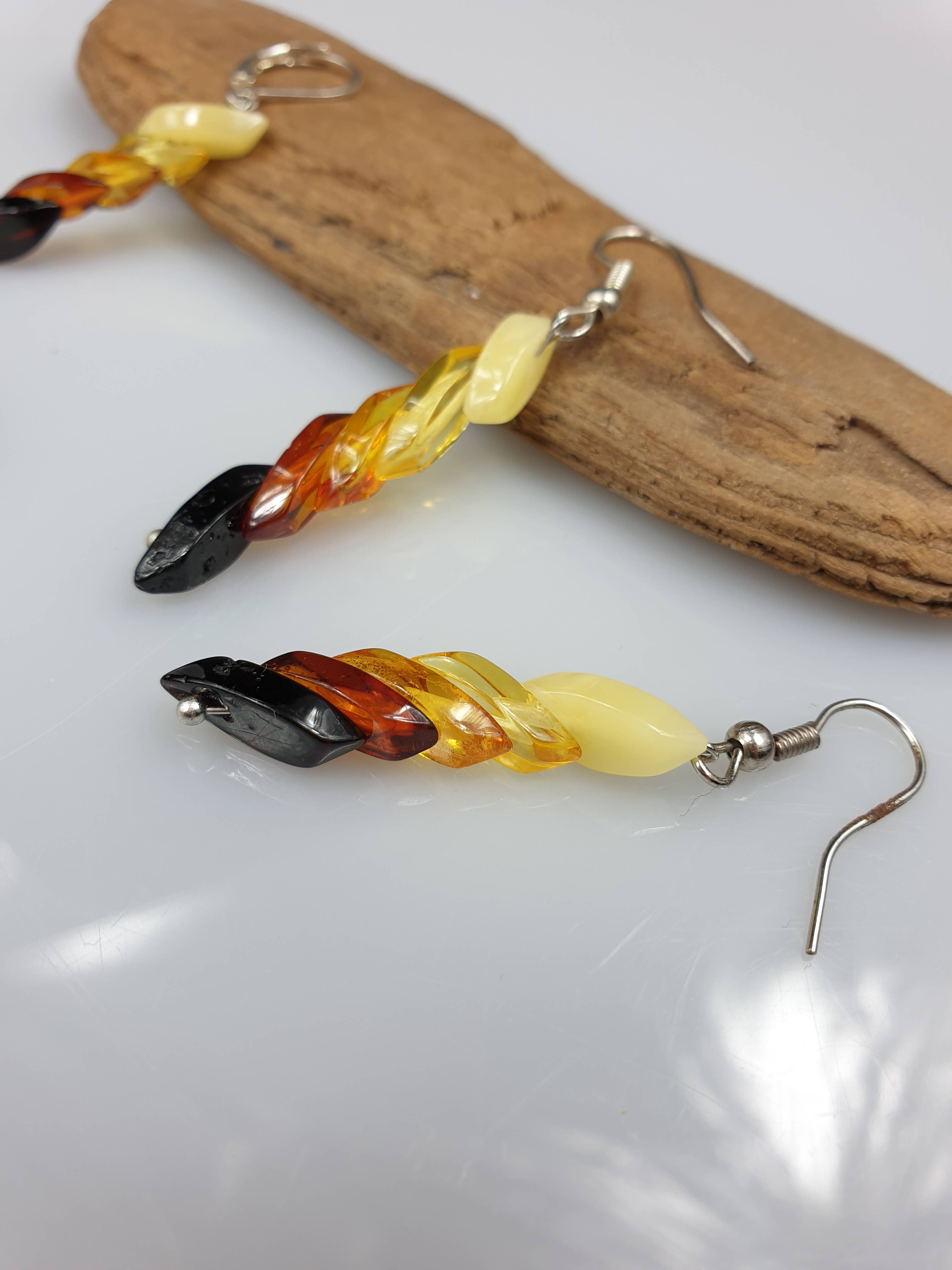 AmberLithuania - Wholesale Dangle Earrings - Amber earings, earings. Handmade earings, handmade jewelry,2