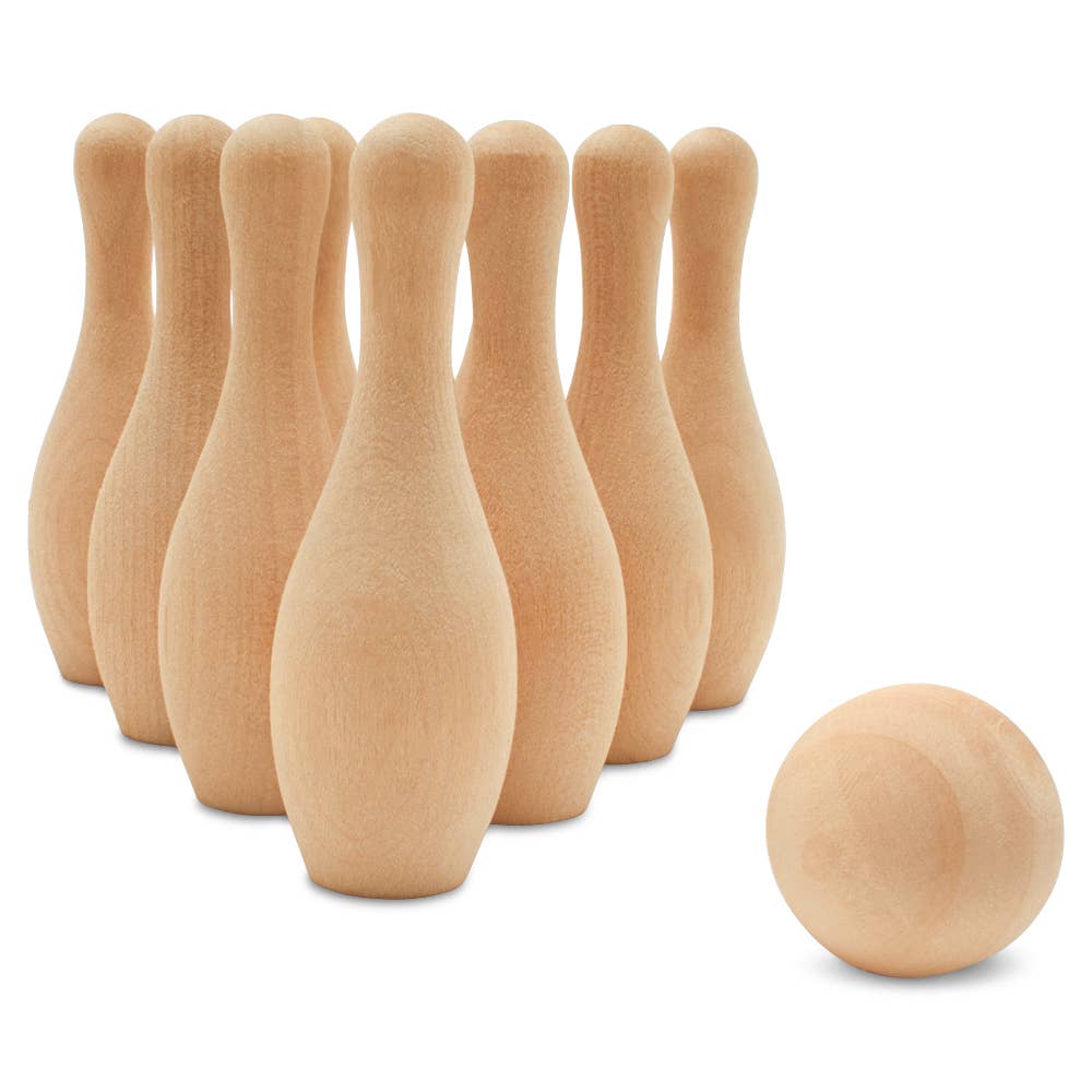 Woodpeckers Crafts - Wholesale DIY Craft Kit - Wood Bowling Pins2