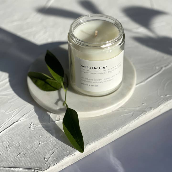 Not to Die For - Wholesale Jar/Filled Candle - Candle – sea salt & orchids1