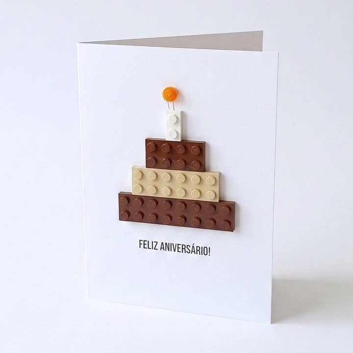 Vykort gjort av Lego-bitar - Födelsedag - Modell 2 för wholesale av BRICKS