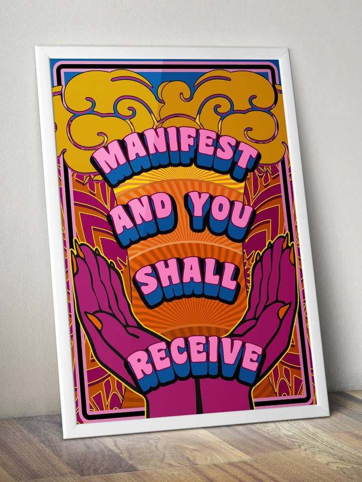 Manifestez et vous recevrez du hip-hop psychédélique des années 70 pour la vente par Buba Goods