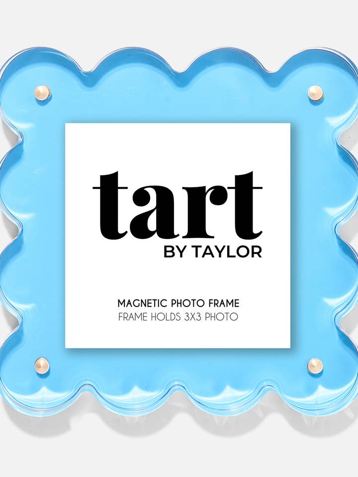 Neon Blue Mini Acrylic Picture Frame for wholesale by Tart By Taylor