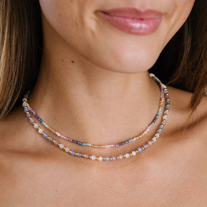 Lotus and Luna - Wholesale Beaded/Pearl Necklace - "I am Fierce" Goddess Necklace