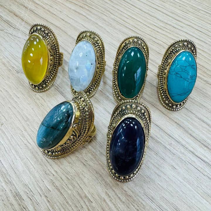 Hecho a mano - Wholesale Cocktail/Statement Ring - XXL rings9