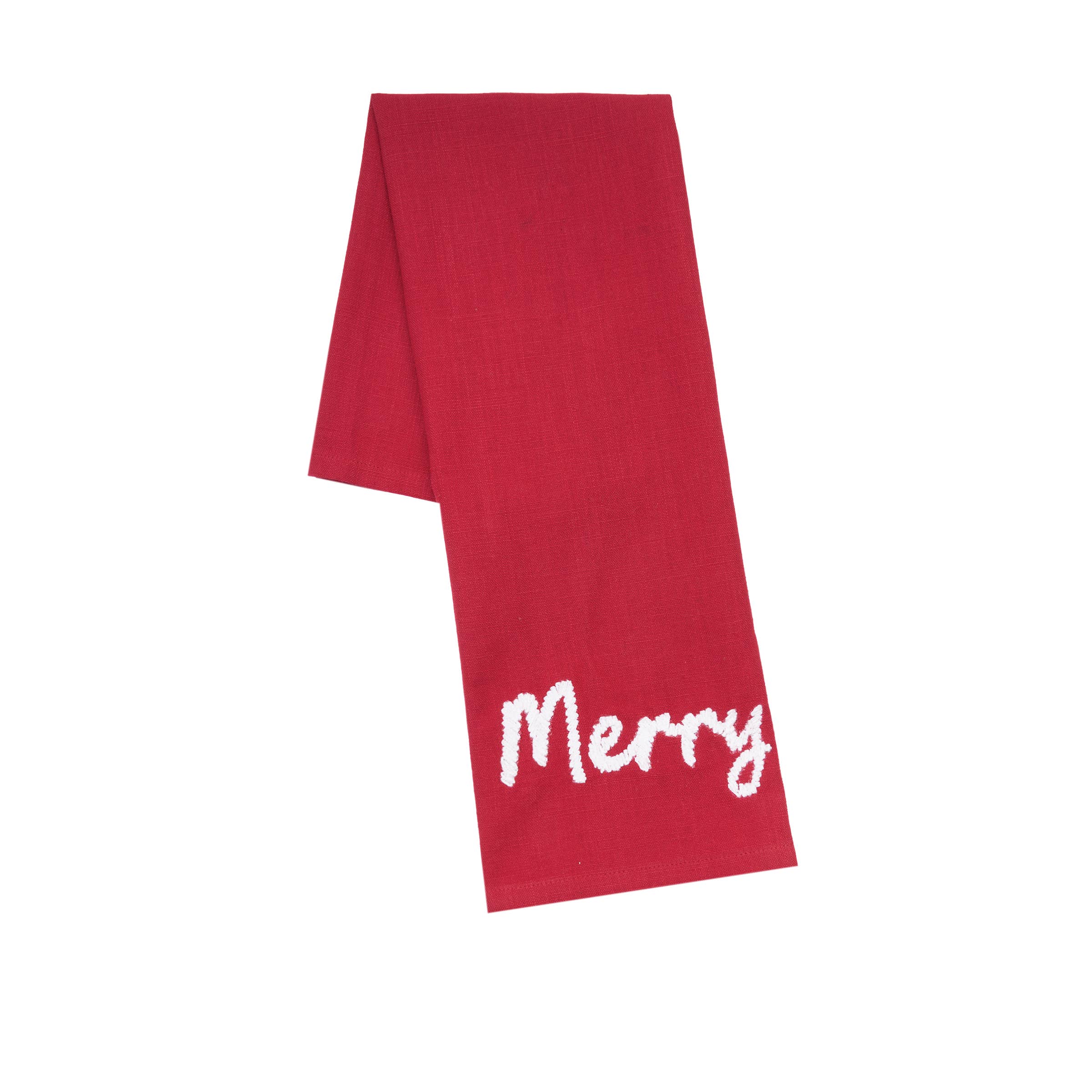 carol & frank - Wholesale Tea Towel - Christmas Merry Red Kitchen Towel