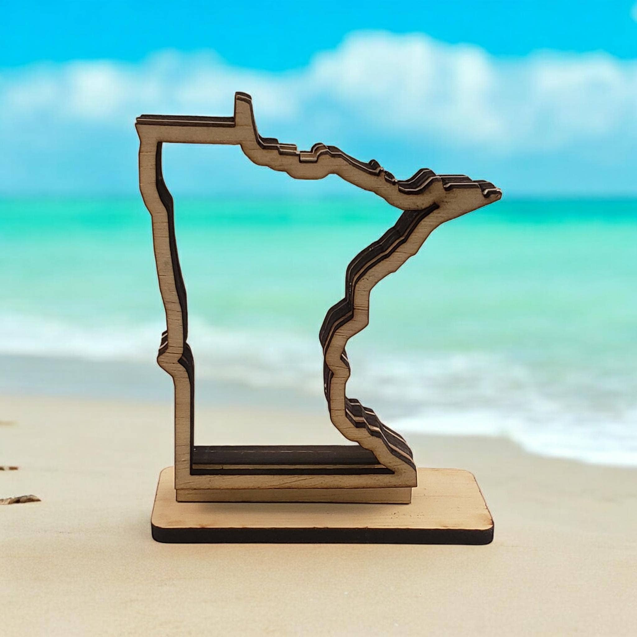 Sea Glass Displays - Wholesale Display Case - Minnesota Sea Beach Glass Agate Shadowbox Display 4 Styles3