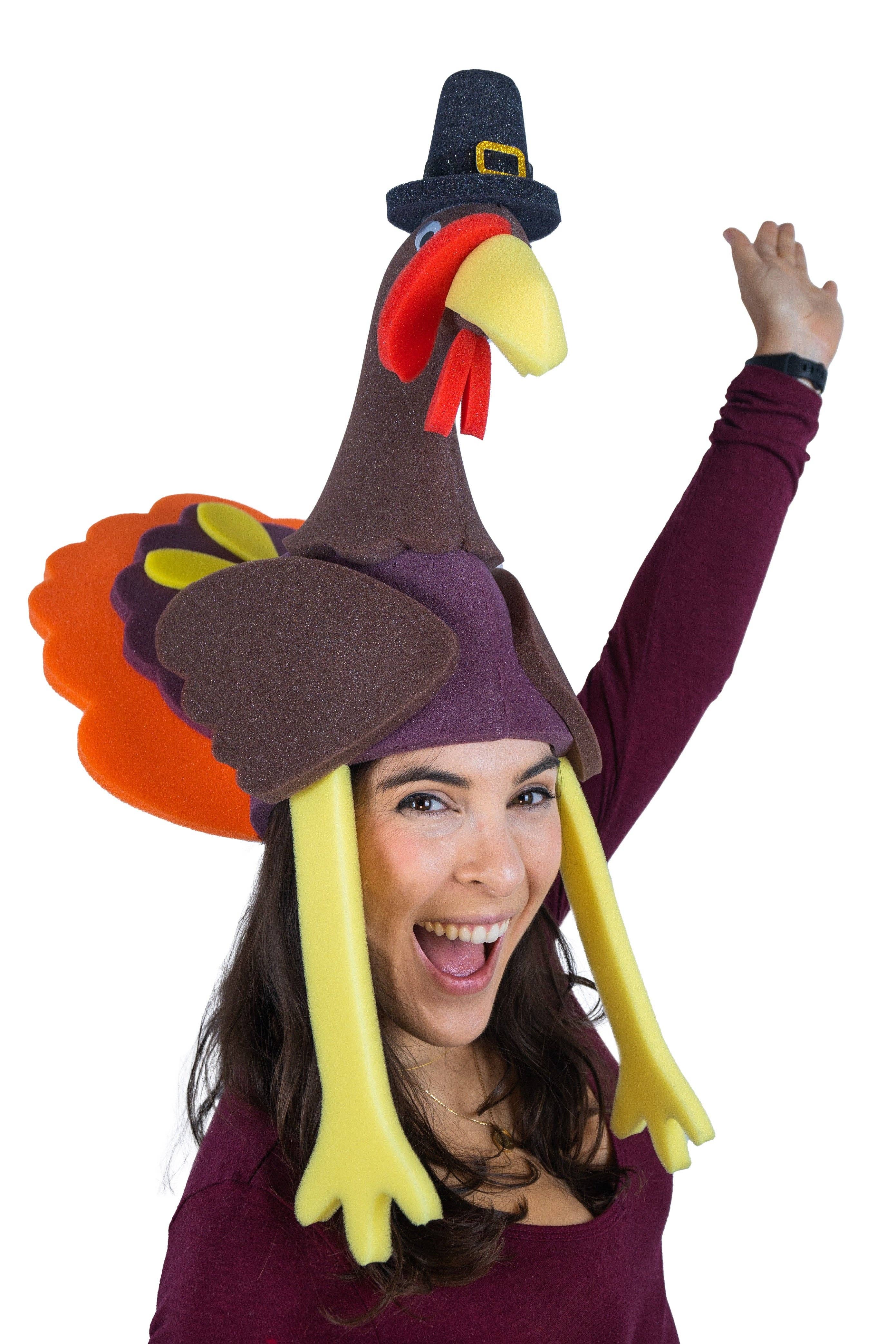 Foam Party Hats – wholesale Partyhatt/-krona – Thanksgiving Turkey Hat1