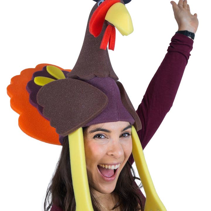 Foam Party Hats – wholesale Partyhatt/-krona – Thanksgiving Turkey Hat1