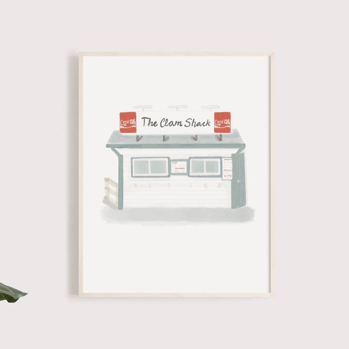 Palm Prints - Wholesale Art Print - Clam Shack Kennebunk Print1