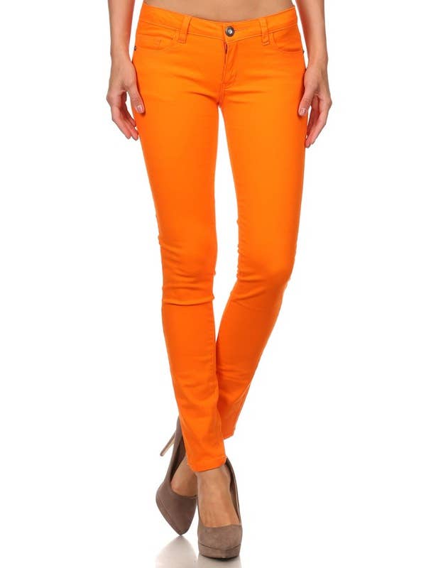 Bagel - Vente Jean – femme - Pantalon skinny taille mi-haute uni9