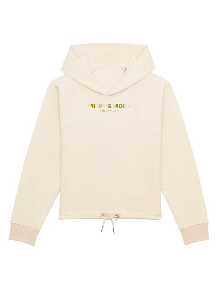 Women's organic cotton sweatshirt Bobo "Merci Simone" for wholesale by Jeanne a dit