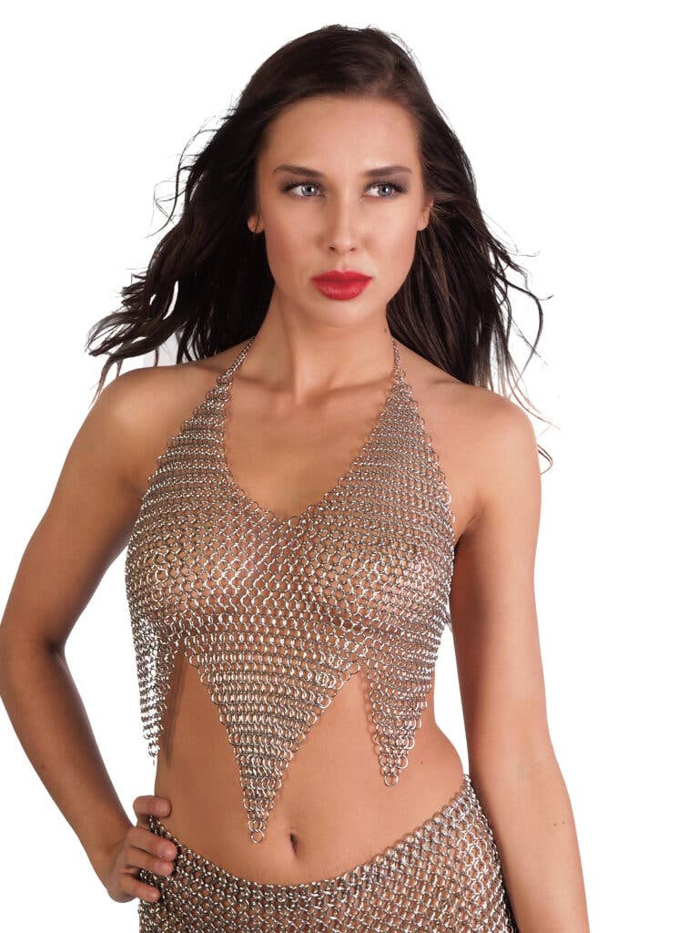 Western Fashion - Wholesale Blouse - Women's - Chainmail Triangle Top1