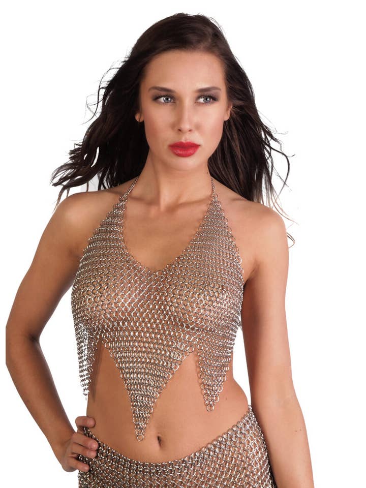 Western Fashion - Wholesale Blouse - Women's - Chainmail Triangle Top1